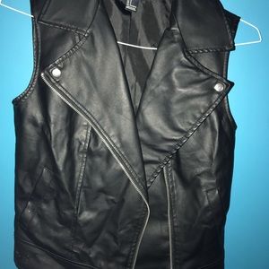 Faux Leather Vest